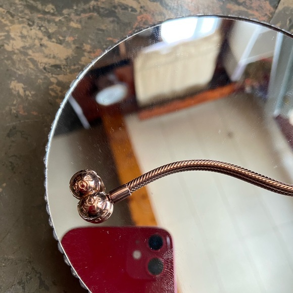 Pandora rose gold snake chain bracelet - Picture 3 of 4